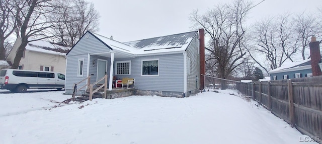 view of front of home