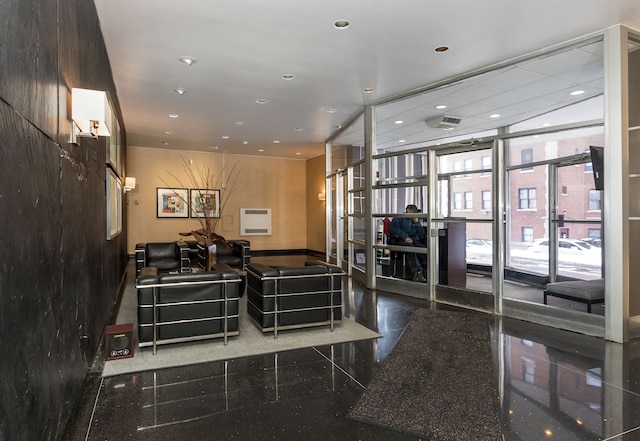 8200 E Jefferson Ave Unit 1811, Detroit, MI 48214 - welcome area featuring french doors