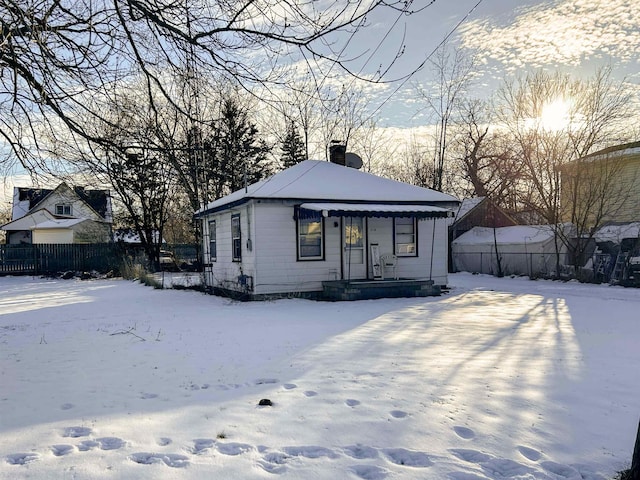 view of front of home