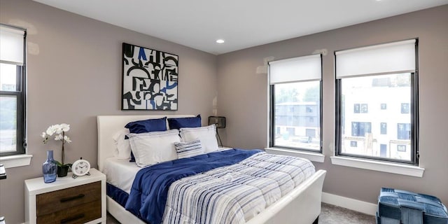 bedroom featuring carpet flooring