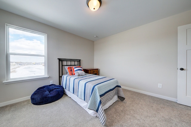 bedroom featuring carpet floors