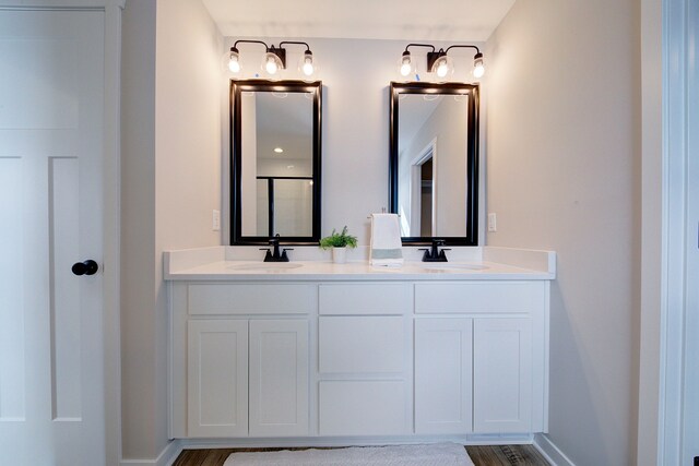 bathroom with vanity