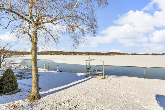 view of dock