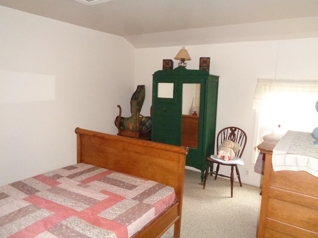 bedroom with carpet