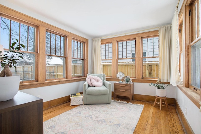 sunroom / solarium with a healthy amount of sunlight