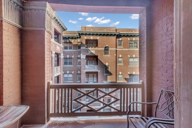 view of balcony