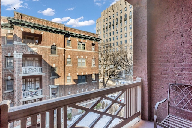 view of balcony