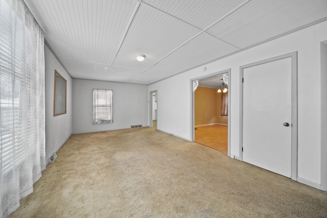 view of carpeted empty room