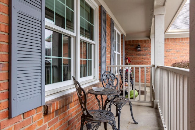 view of balcony