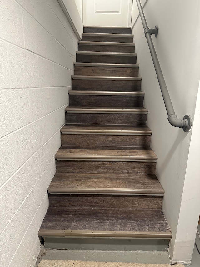 view of stairway