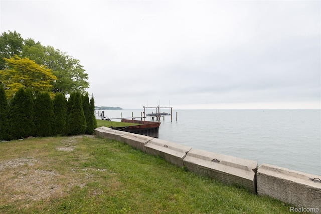 50848 Ashley St, New Baltimore, MI 48047 - dock area featuring a water view