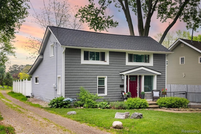 50848 Ashley St, New Baltimore, MI 48047 - view of front facade with a shingled roof