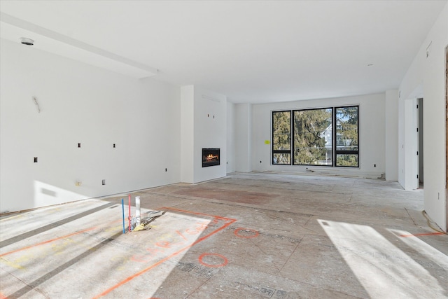 view of unfurnished living room