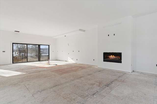 view of unfurnished living room