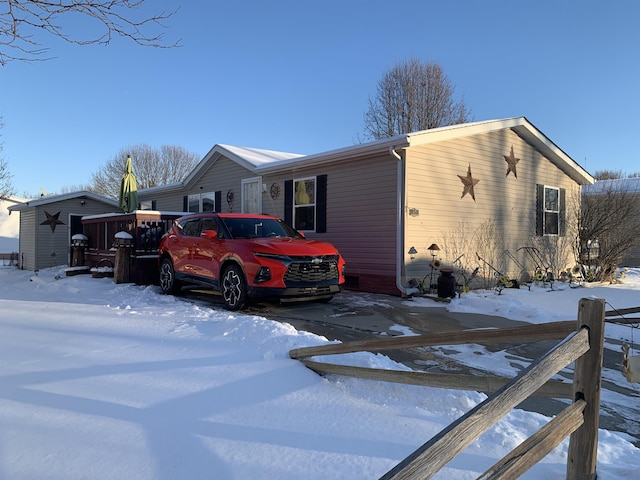 view of front of home