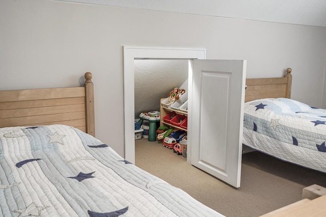 bedroom with carpet floors