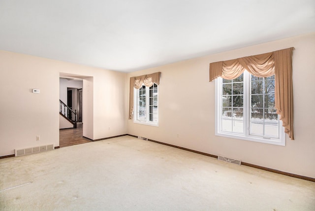 view of carpeted empty room