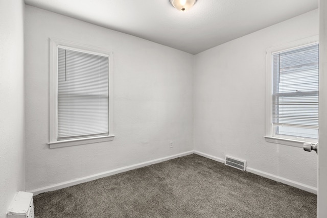 carpeted empty room with plenty of natural light