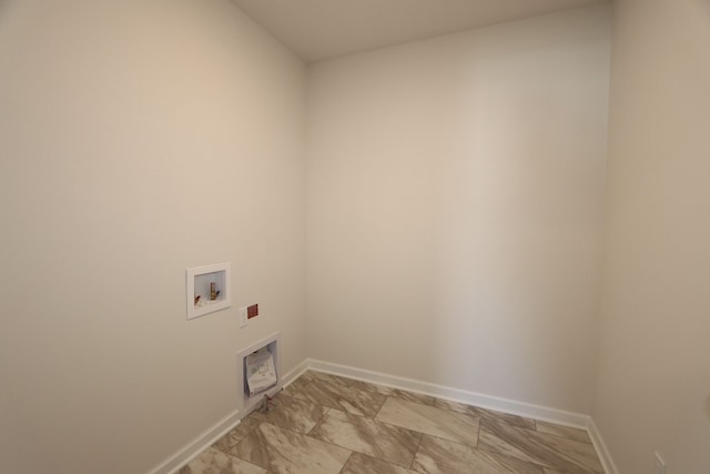 laundry area featuring washer hookup