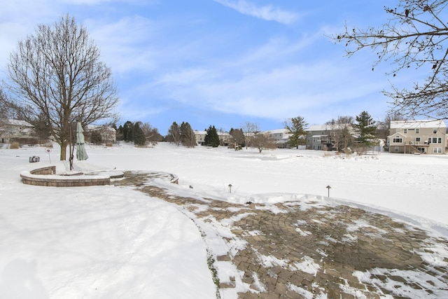 view of snowy yard