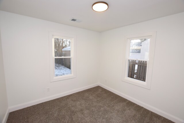 view of carpeted empty room