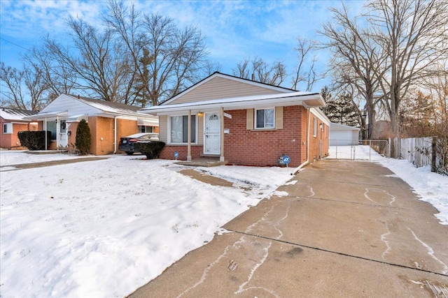 view of front of house featuring a garage