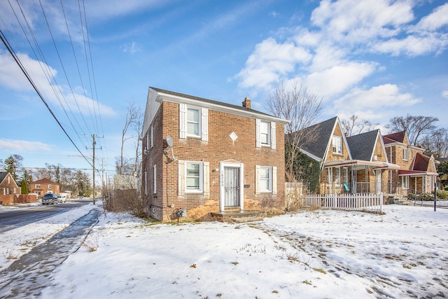 view of front of property