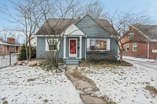 view of bungalow