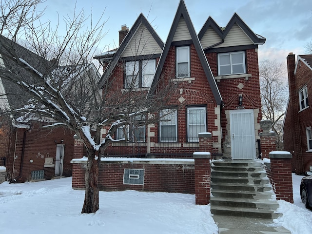 view of english style home