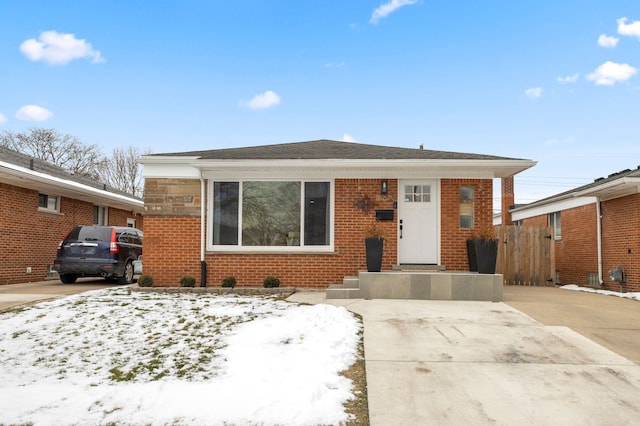 view of bungalow-style home