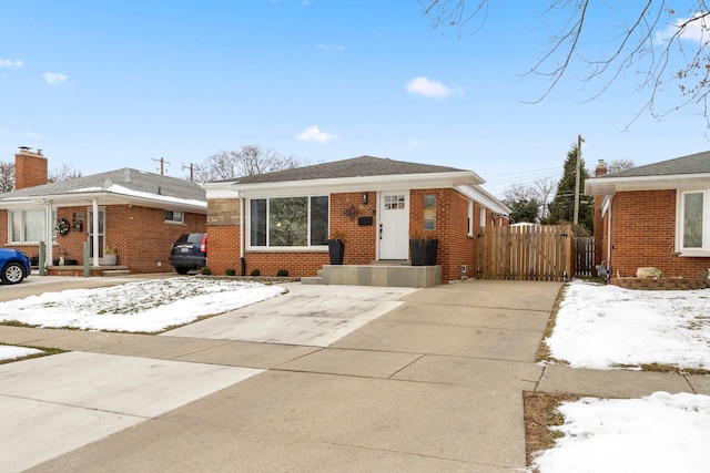 view of front of home