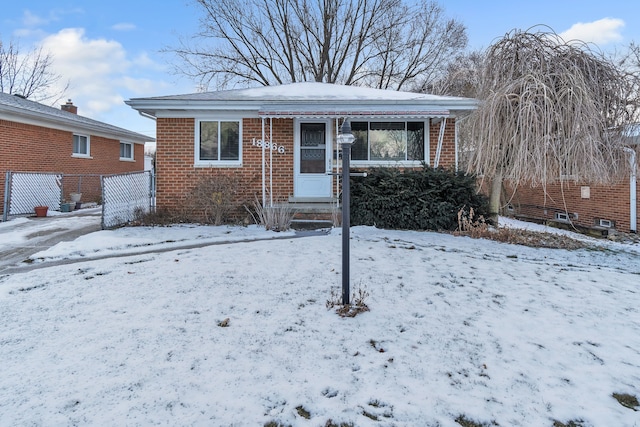 view of bungalow-style home