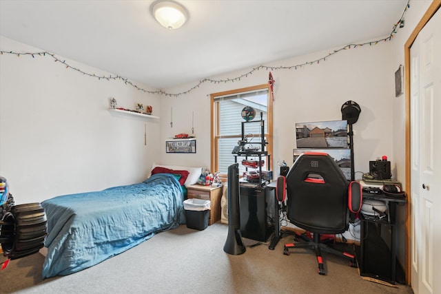 bedroom with carpet flooring