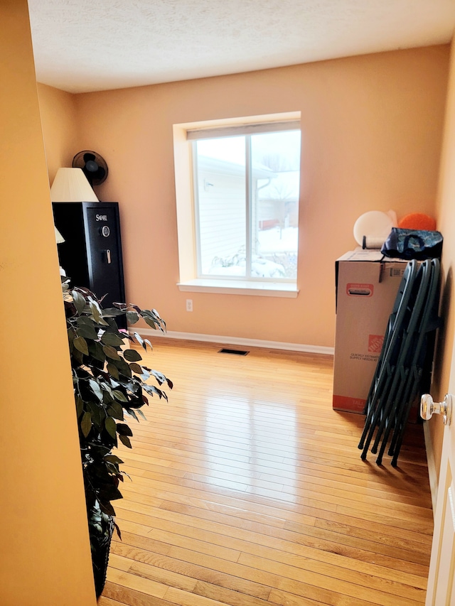 miscellaneous room with light hardwood / wood-style flooring