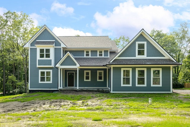 view of front of house featuring a front yard