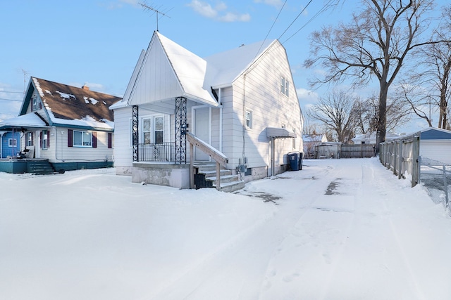 view of front of home