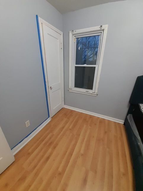 empty room featuring light hardwood / wood-style flooring