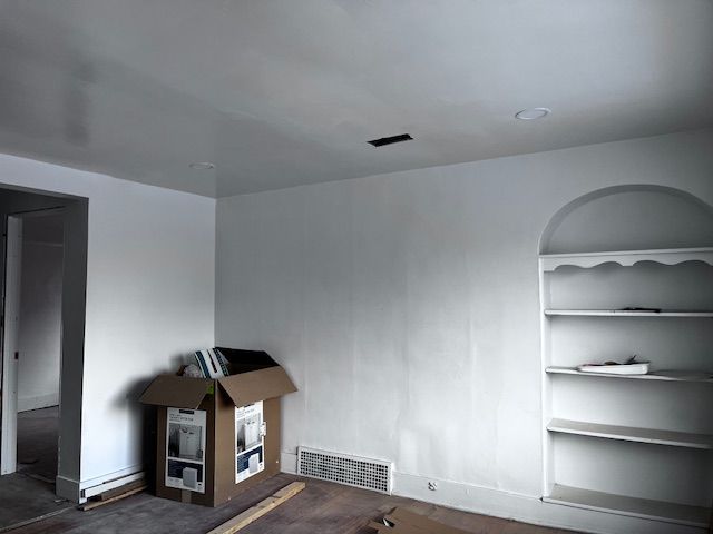 interior space with built in shelves