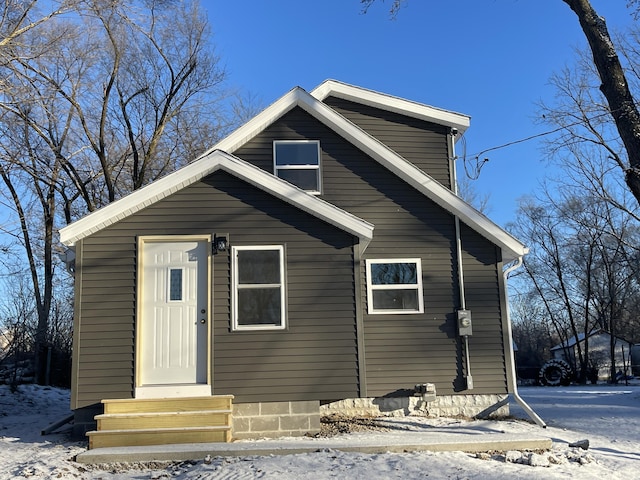 view of front of home