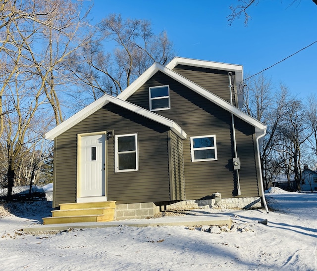 view of front of home