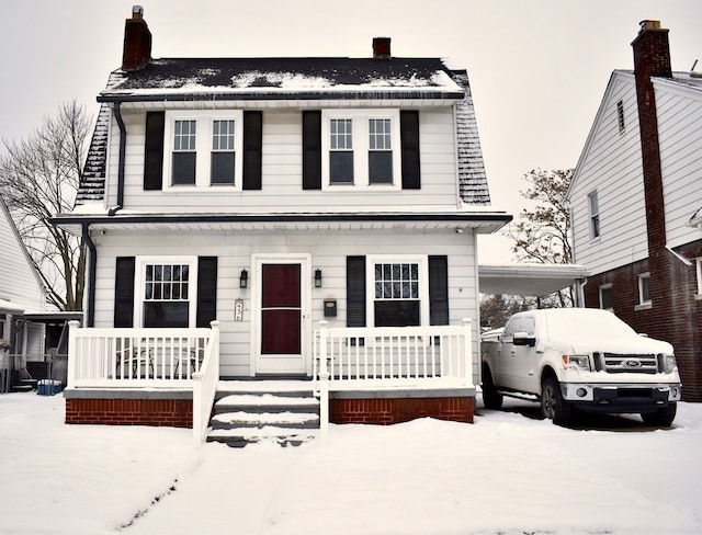 view of front of home