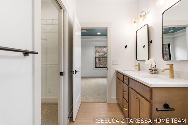 bathroom featuring vanity