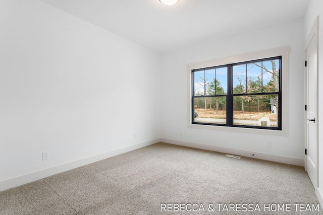 spare room with carpet flooring