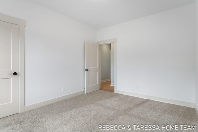 view of carpeted empty room