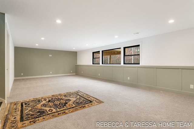 view of carpeted empty room