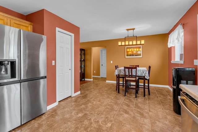 view of dining room