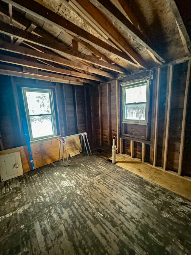 view of attic