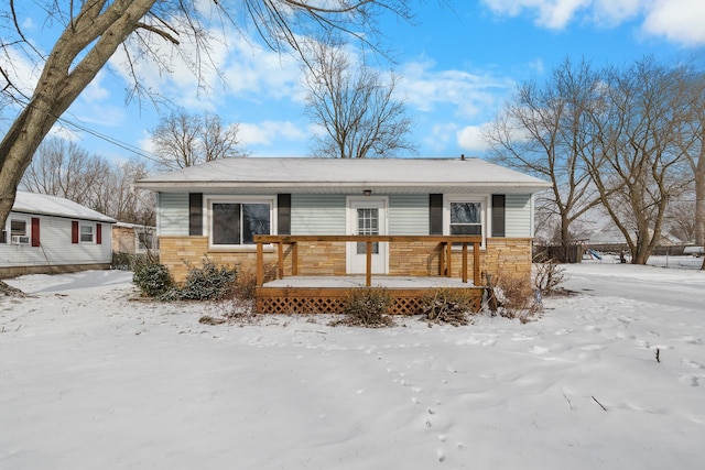 view of ranch-style home