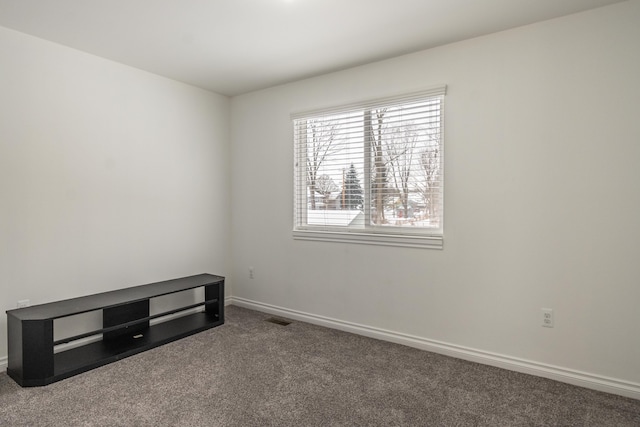 empty room featuring carpet floors