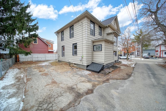 view of rear view of property